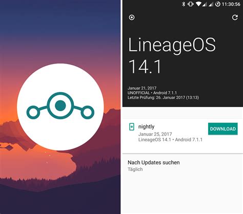 LineageOS Downloads.